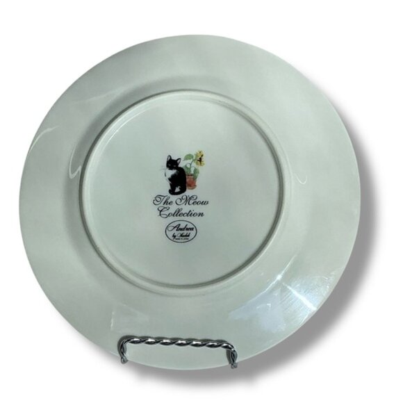 Cat’s Meow Plate Decorative Collectible Vintage 1994 Andrea by Sadek 8 1/4” - Picture 4 of 16